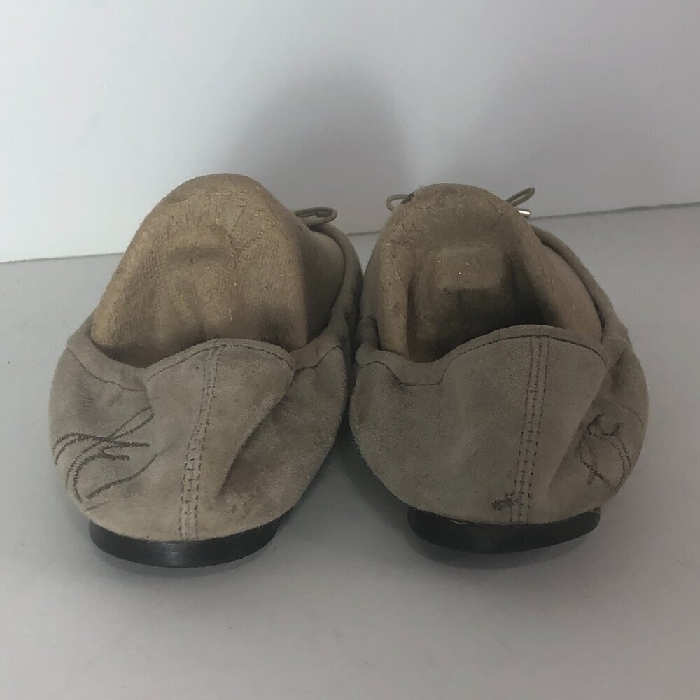 SAM EDELMAN Felicia Flats Women's Size 7.5 Tan Bow Leather Shoes A4085LP255 - Picture 3 of 14